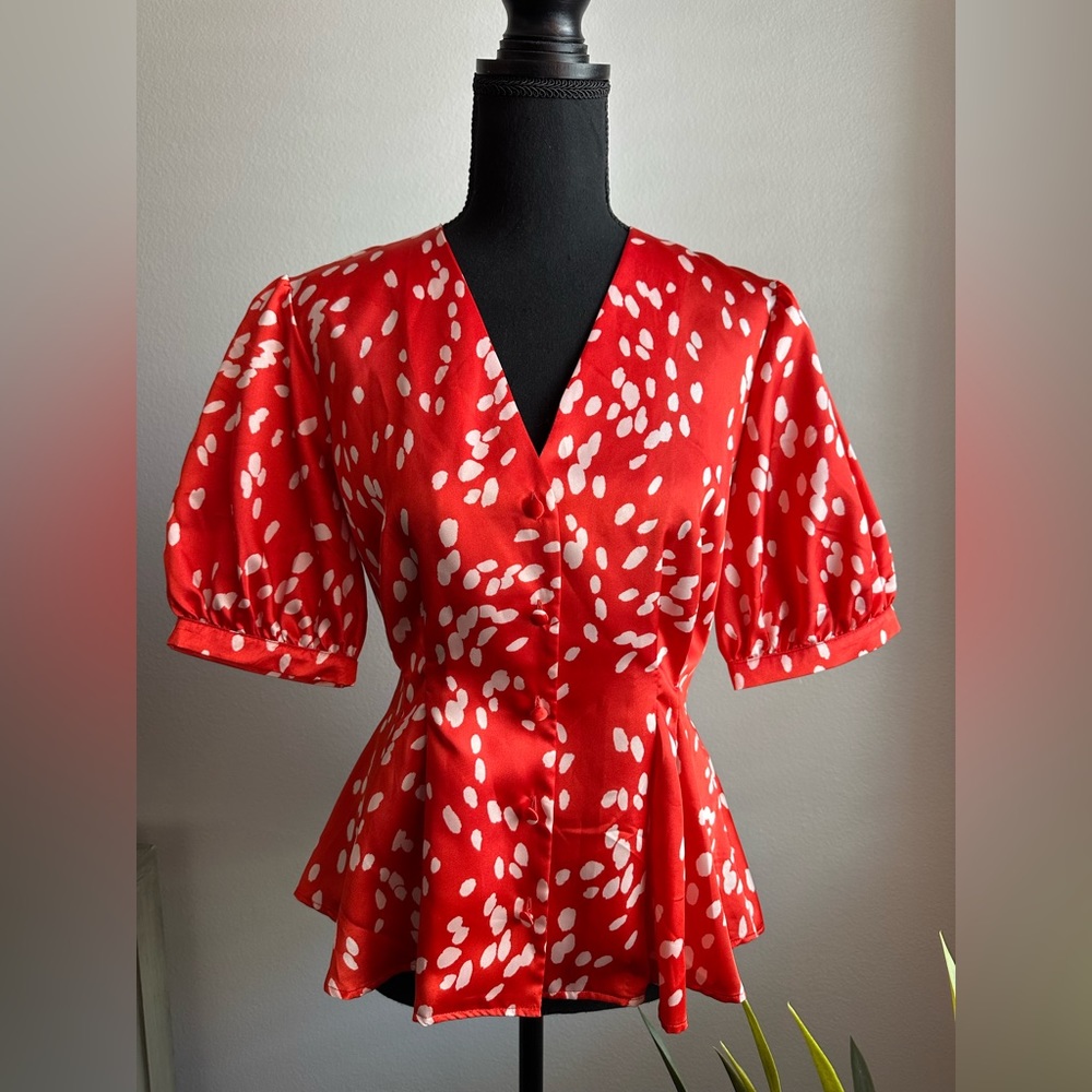 Topshop peplum top